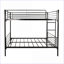 Structure de lit simple superposé en métal avec échelle - sans bruit, aucun sommier nécessaire pour la chambre d'amis
