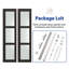Porte pliante en bois manufacturé 3-Lite-126330726