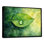 Goutte d'eau verte sur feuille II - feuilles, art mural