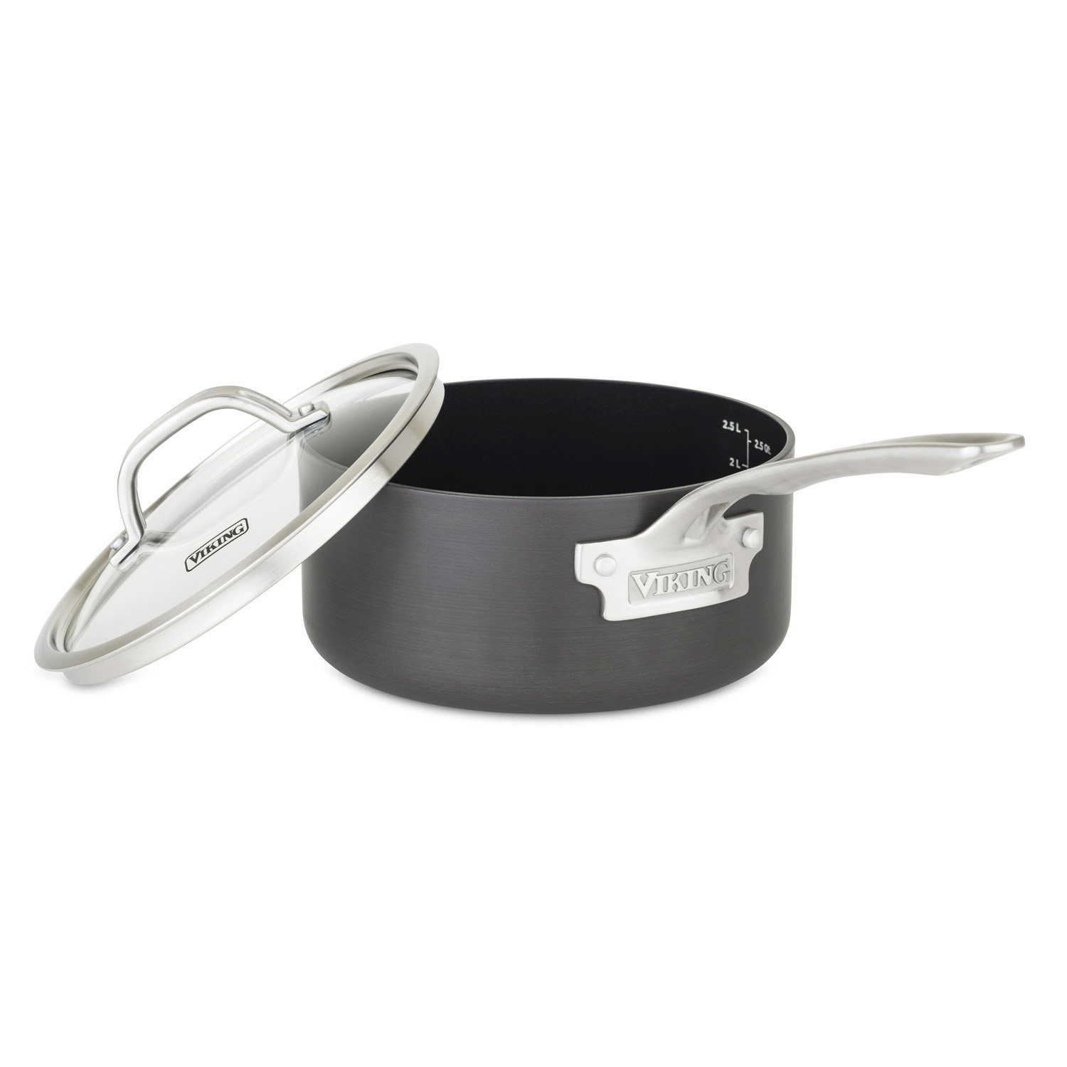 Viking Hard-Anodized Non-Stick Saucepan, 3 qt.