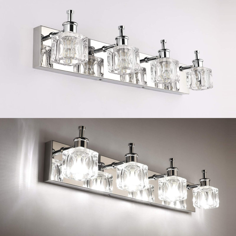 Éclairage pour meuble-lavabo 4 lumières Kynon, Chrome