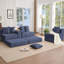 Canapé modulaire convertible 10-en-1, canapé d'angle, canapé-lit convertible au sol, velours côtelé, poche latérale, sans assemblage, bricolage, canapé modulaire en forme de L, 6 coussins-963129212