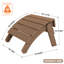 HIPS Adirondack Ottoman, All-Weather Classic Plastic Outdoor Adirondack Folding Ottoman -984344645