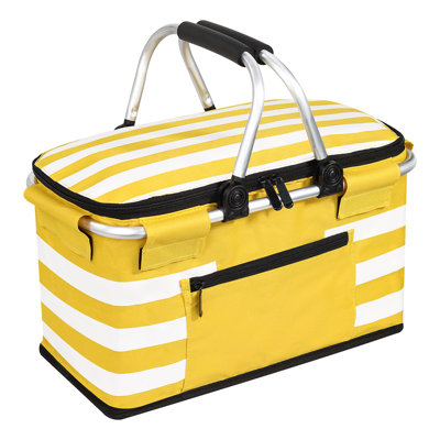Panier isotherme pique-nique isolé, sac isotherme pliable
