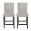 Contemporary Fabric Button Tufted Counter Stools-887668498-887668497