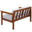 Jaquaisha 113cm Wide Pine Garden Sofa with Cushions-1082997045-1082997030