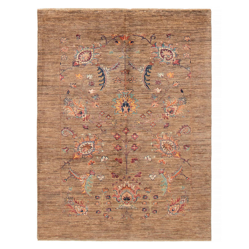 Tapis unique en laine nouvel âge 5 pi 1 po x 6 pi 6 po Zavanna