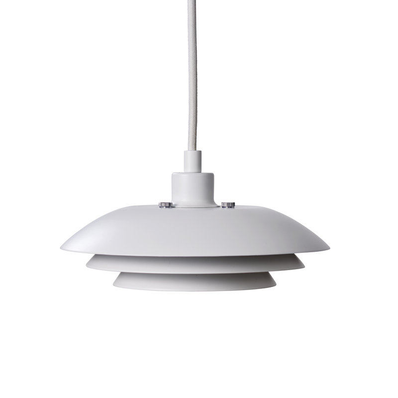 1 - Light Geometric Pendant, White