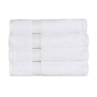 Altom 600 GSM 6 Piece Egyptian-Quality Cotton Towel Set Eider & Ivory Color: White