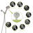 Multi Function Adjustable Hand Shower - 8-Function Hand Shower