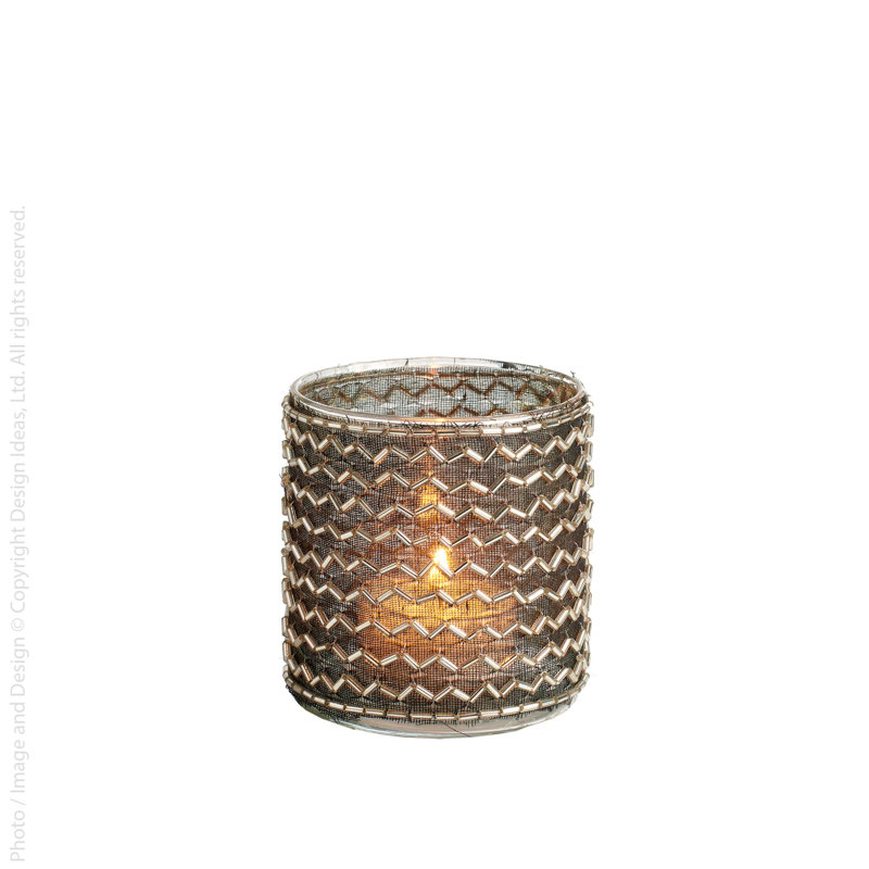 Porte-bougie, H 2,7 po x l 3,1 po x P 3,1 po