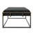 Upholstered Velvet , Black With Modern Brass Finish - Minimalist Look, Metal Frame, 25 In Width, 16 Height Bench Style, Height, Width