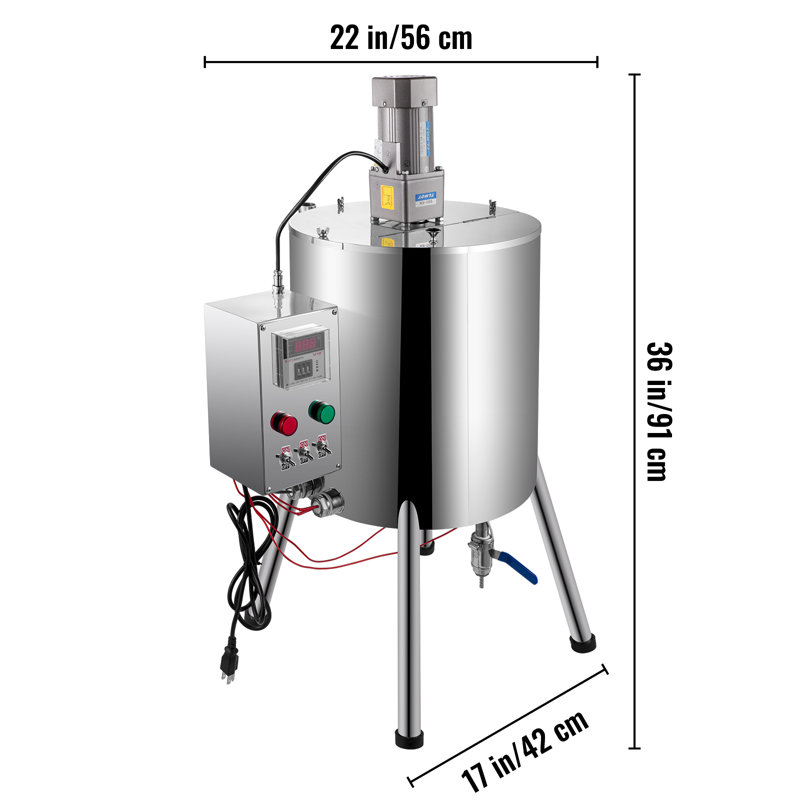 Chauffer, mélanger la machine de remplissage, 30L / 7,9 gallons, rouge à lèvres, machine de remplissage