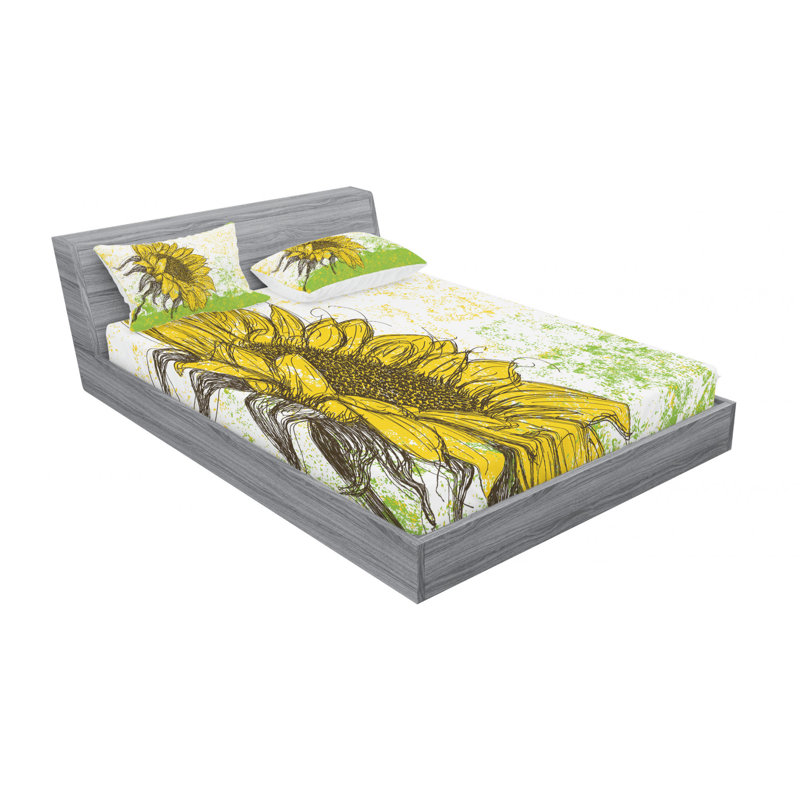 Microfiber Floral Sheet Set