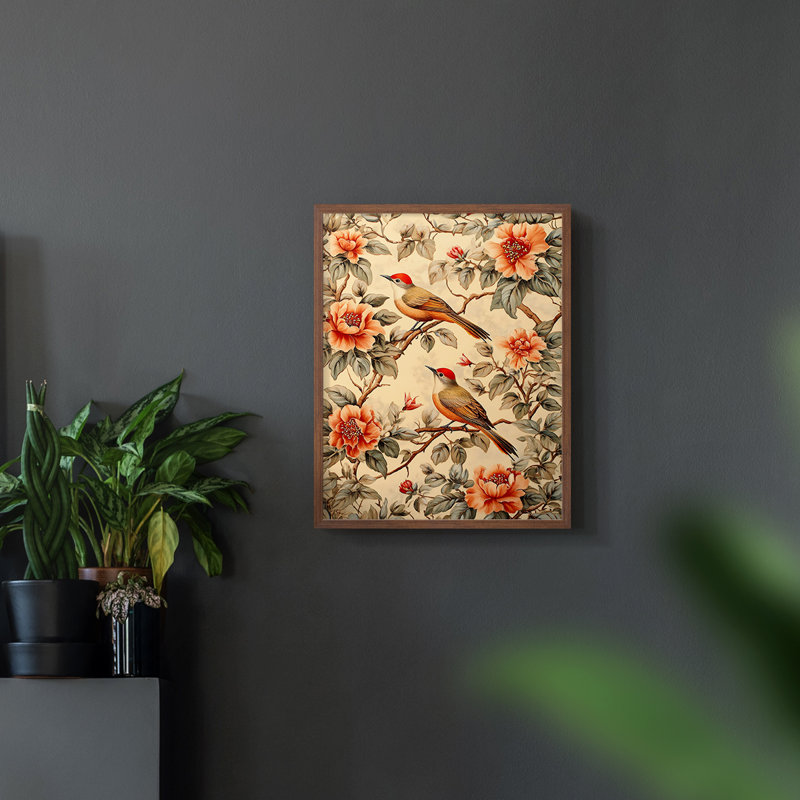 Série Lxxv de William Morris - reproduction encadrée de qualité supérieure - prête à être accrochée - aucun clou requis