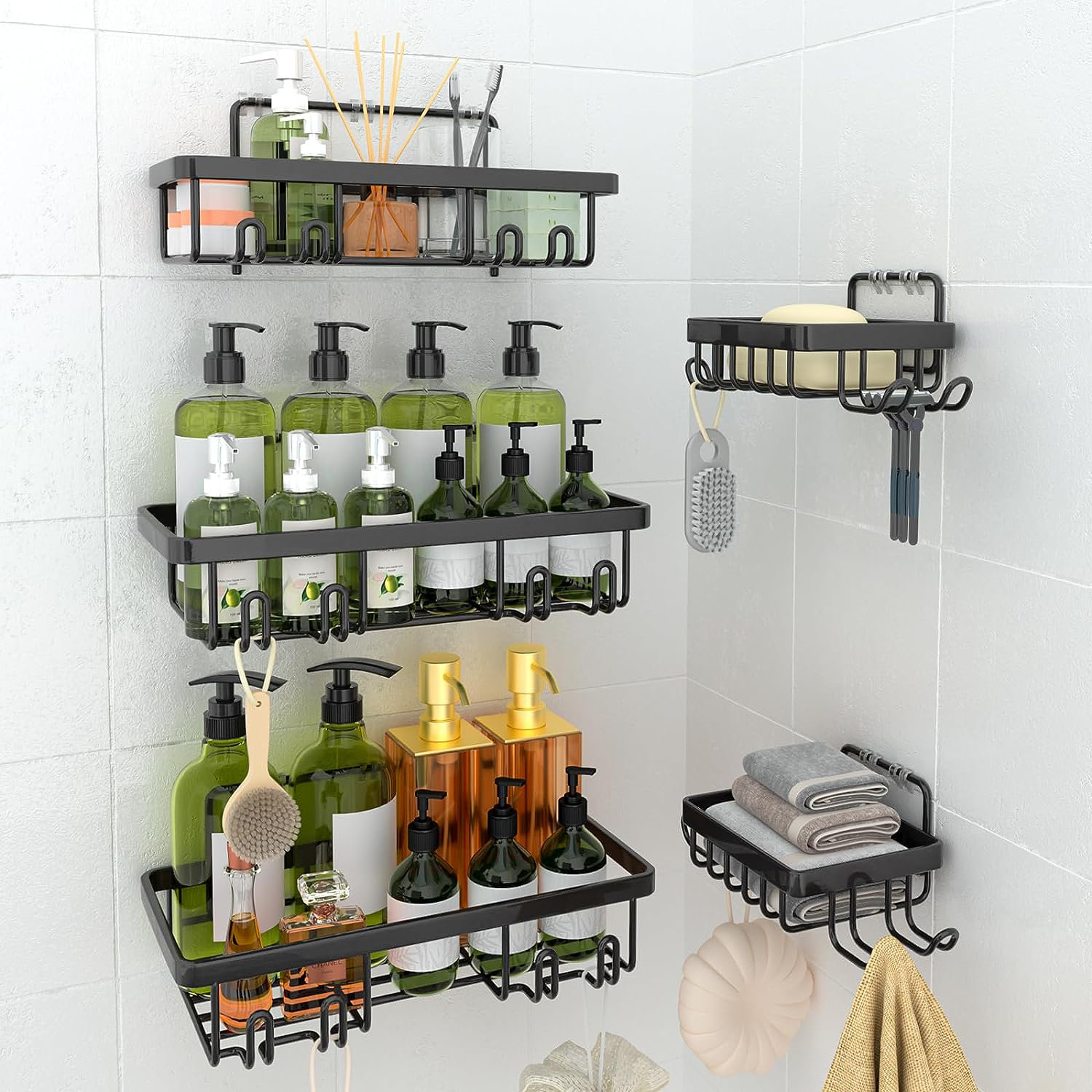 Rebrilliant Kymarley Suction Stainless Steel Shower Caddy