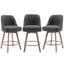 Tabouret de comptoir pivotant 26 po Makylia-1827823532