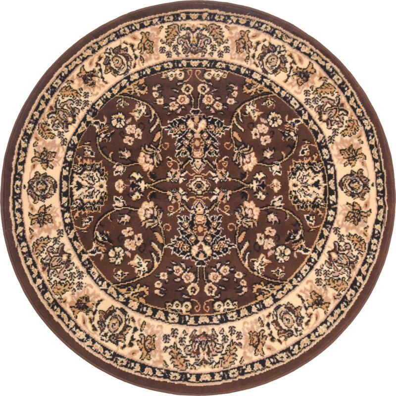 Hanan Floral Indoor Rug, Round 4'1"