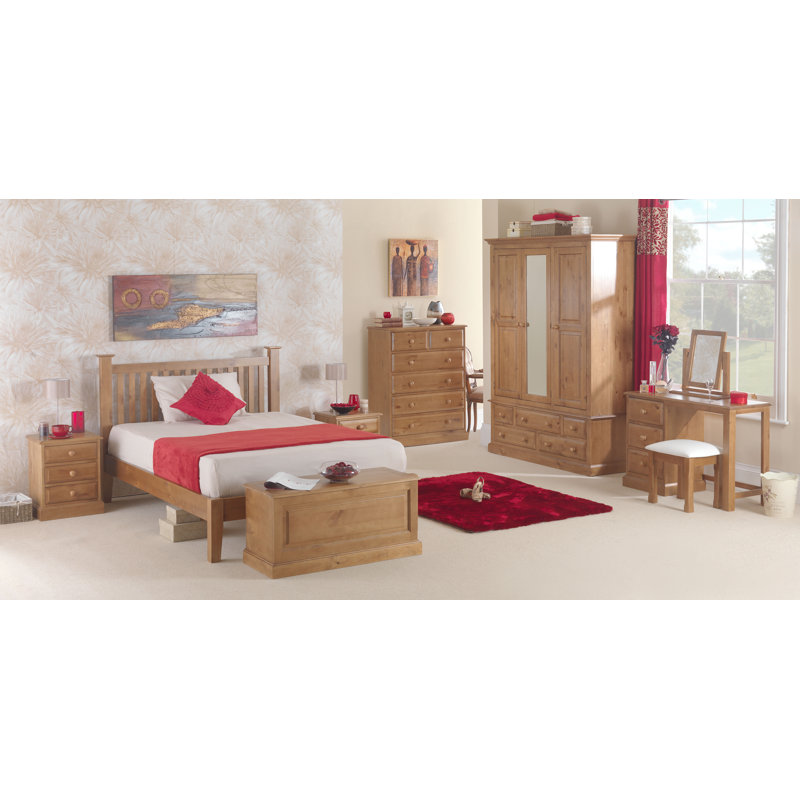 Hendon 45cm W Solid Wood Bedside Table