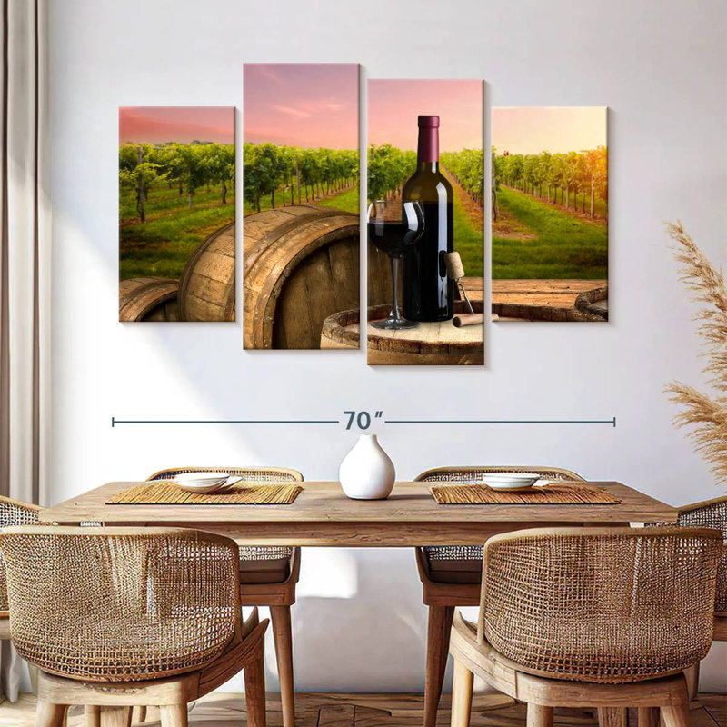 Yarlin Tuscan Wine Vineyard, 42'' H x 68'' W