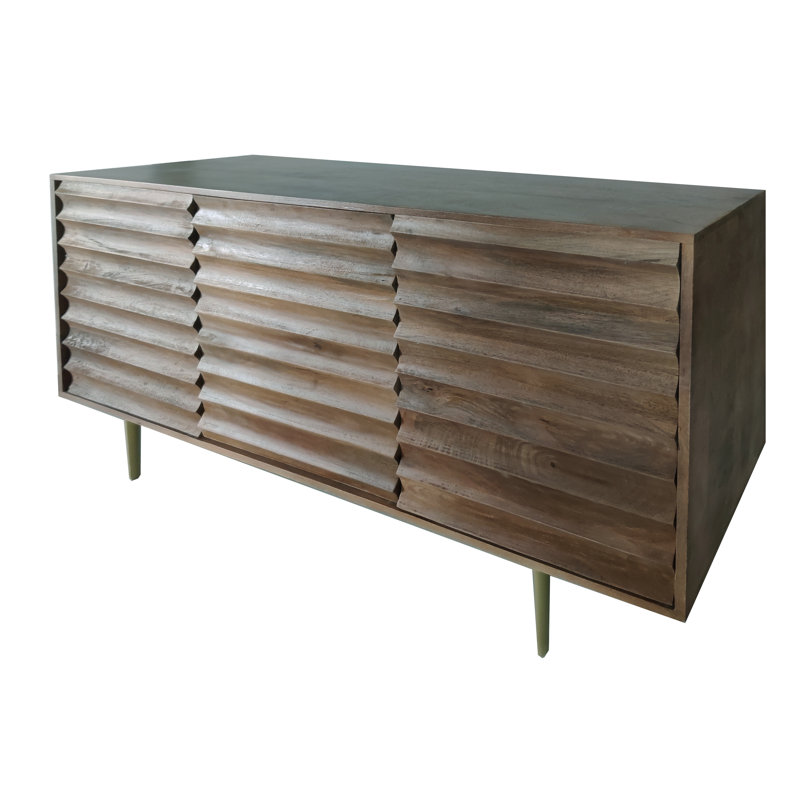 Sandyville 147cm Solid Wood Sideboard, Walnut