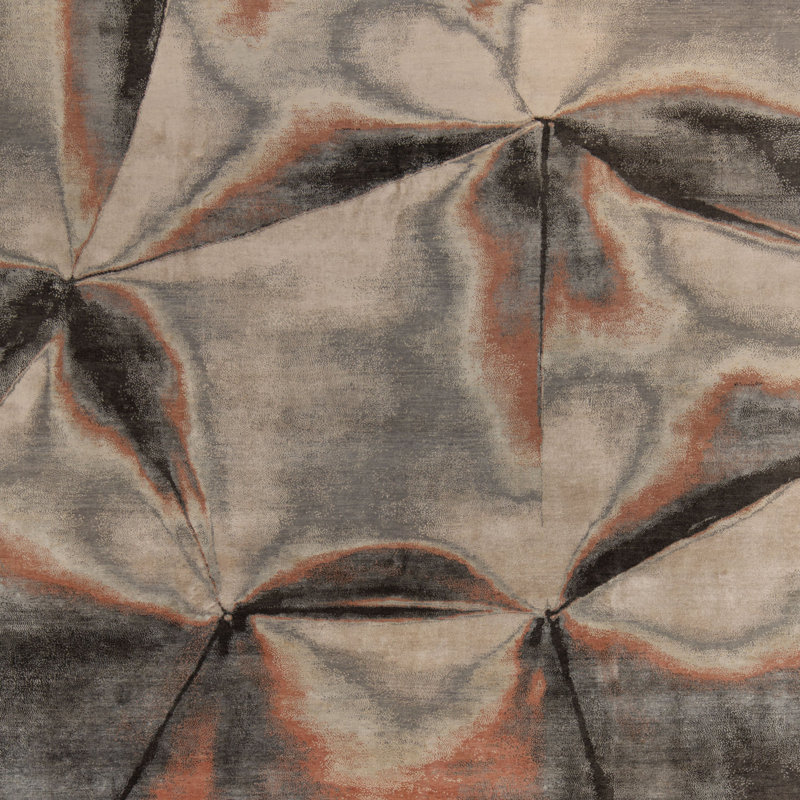 Contemporary Silk Wool Blend Rug