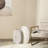 Metal Gold & White Oval Textured Floor Vases