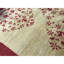 Tapis beige et rouge noué à la main de haute qualité