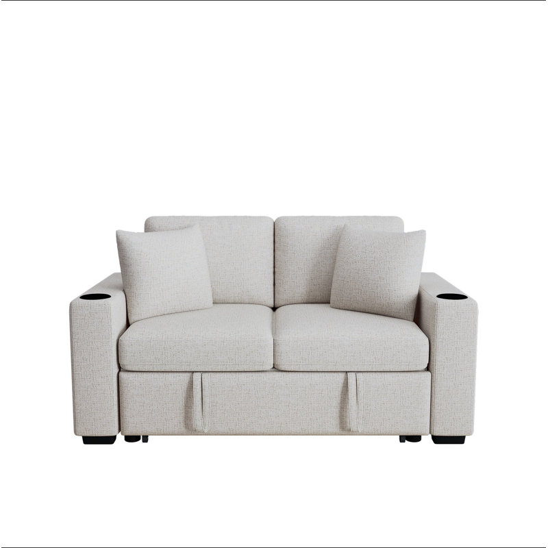 Canapé-lit 60,6 po, Beige