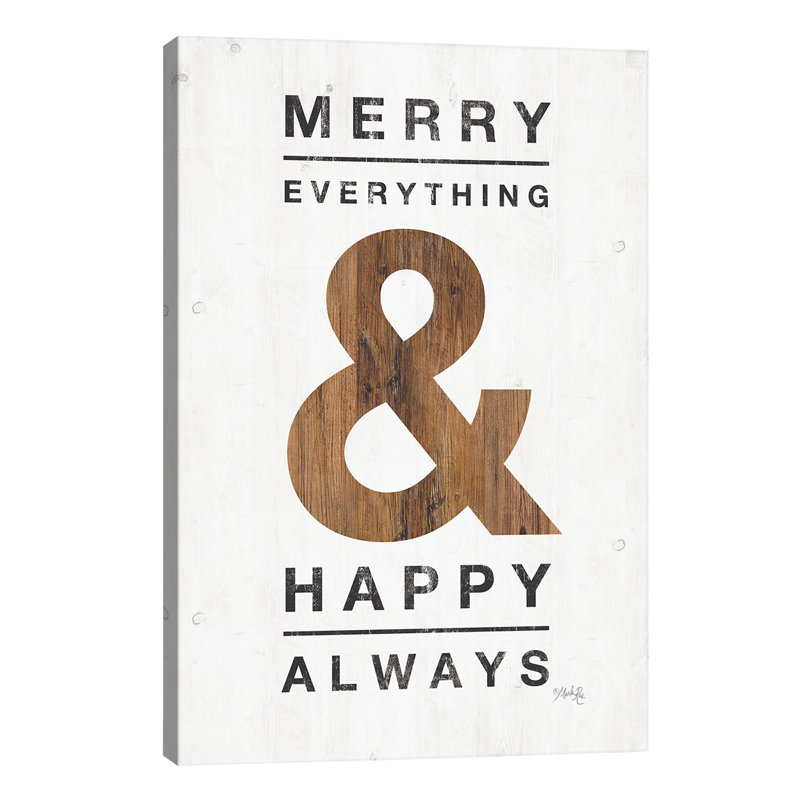 Happy Always by Marla Rae - Wrapped Canvas Print, 101.6 cm H x 66.04 cm W x 1.91 cm D