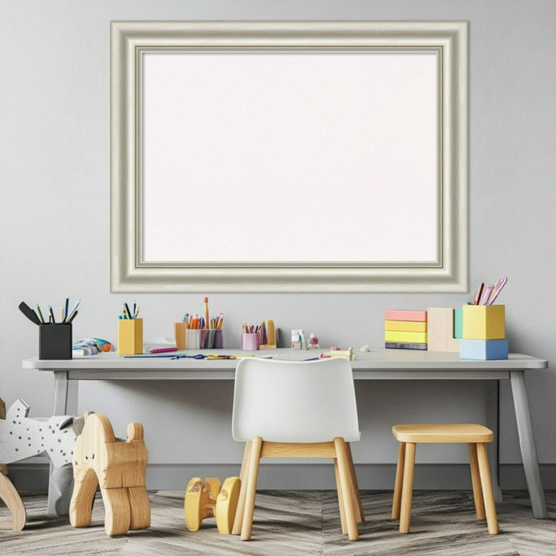 Tableau blanc Sophia, tableau blanc en liège, tableau d'organisation, tableau d'affichage, H 26 po x l 34 po, Blanc