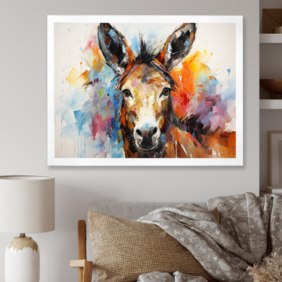 «Abstract Donkey Reverie», art mural sur toile
