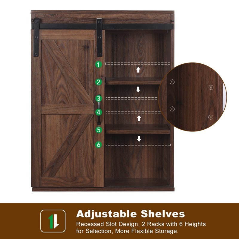 Bathroom Cabinet, Walnut
