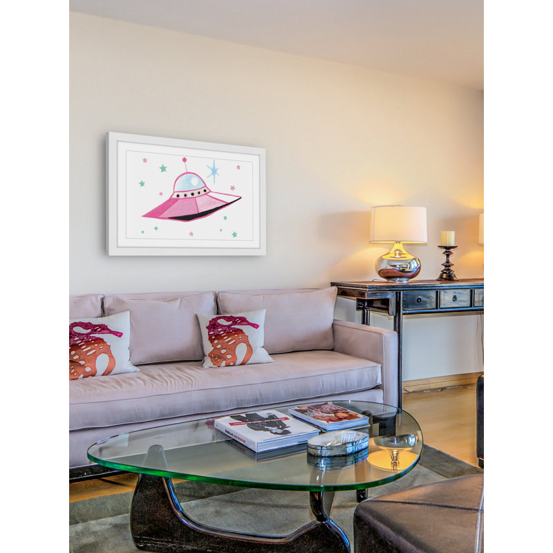 « ufo » par molly rosner, reproduction d’art encadrée, H 24 po x l 36 po x P 1,5 po