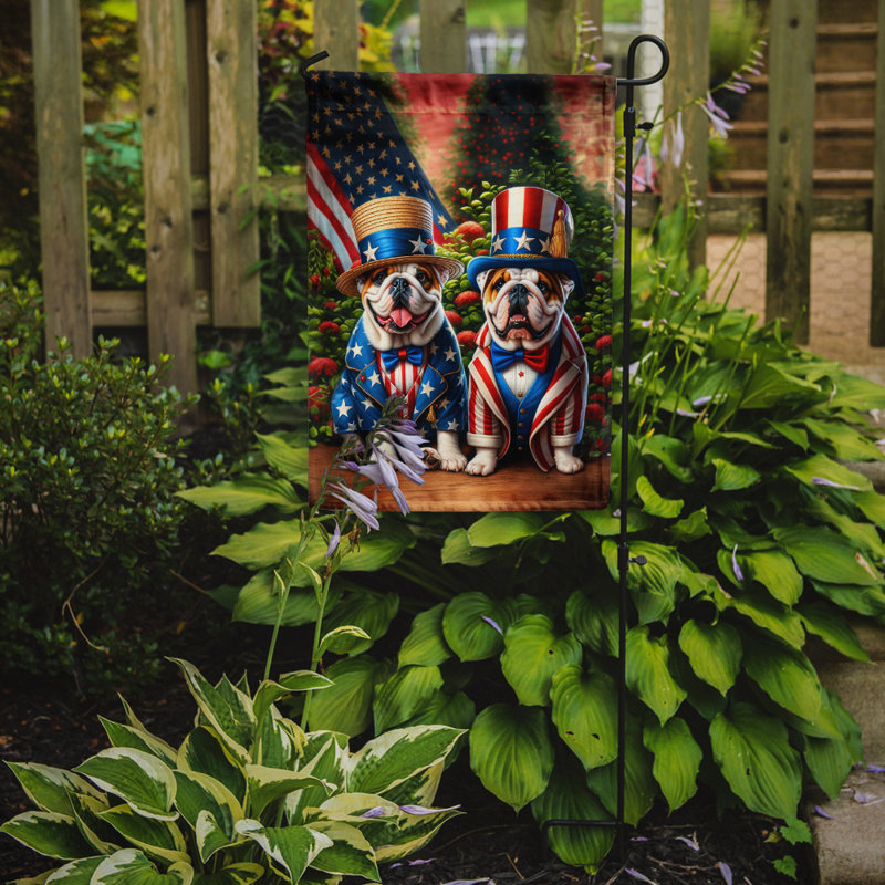 Drapeau All American Garden, Bouledogue anglais brun