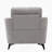 39"W Light Gray Woven Fabric Chair-871160897