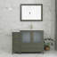 Ensemble de meuble-lavabo simple 48 po avec plateau et miroir-107174123