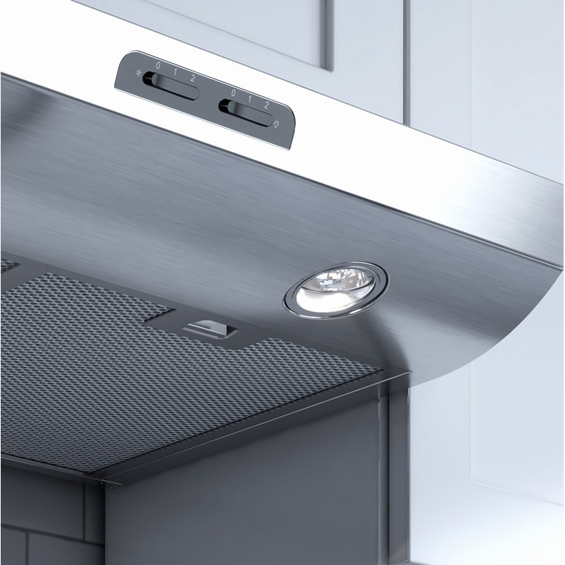 30" 350 CFM Convertible Under Cabinet Range Hood, Stainless Steel