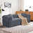 Boneless 83 inch Cloud Boneless Couch for Living Room 3-Seater Sofa with Fixed-Shape Frame, Single Sleeper Corduroy Sofa in A Box, No Assembly Required, Orange-360144805
