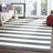 Parikh Hand Woven Cotton Striped Rug-1362938651