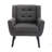 Modern Soft Material Ergonomics Accent Chair Living Room Chair Bedroom Chair Home Chair With Black Legs For Indoor Home,Upholstered,Soft And Durable-116789381