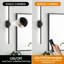 Applique murale à DEL 31,5 po moderne noire à pile, rechargeable par USB, à intensité variable, télécommande, ensemble de 2-129182478