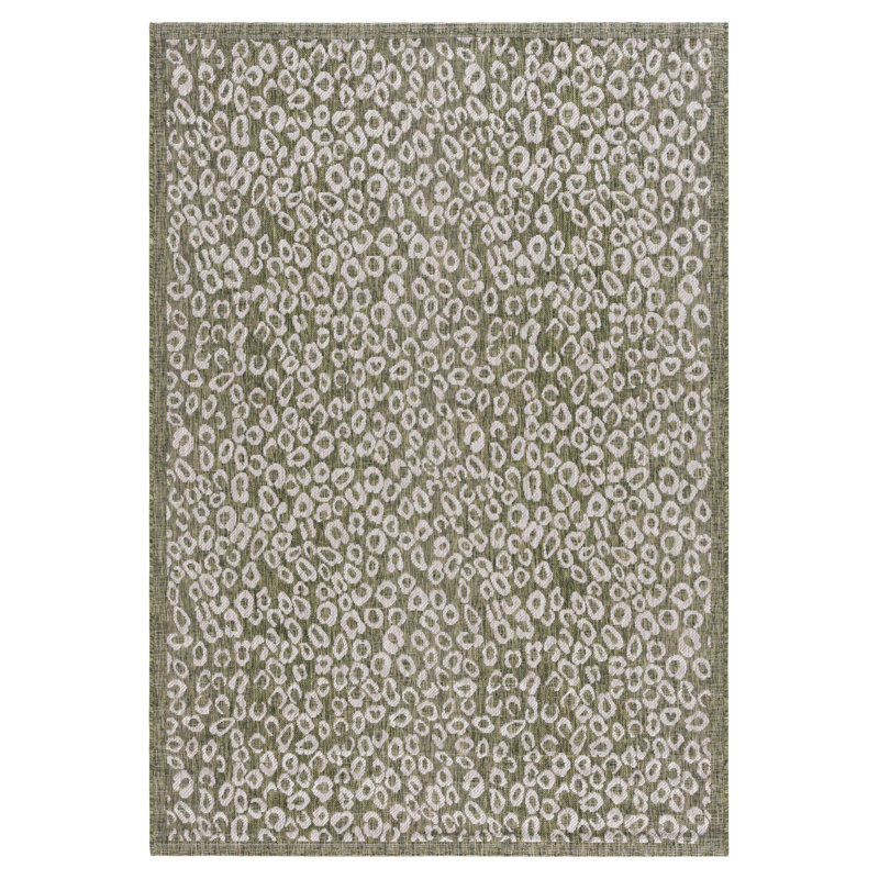 Courtyard Performance Abstract Indoor/Outdoor Area Rug, Rectangle 5'3" x 7'7" 