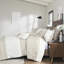 Housse de couette en coton double / grand, chenille, sensation romantique, imprimé, réversible taupe, fermeture à boutons, lavable à la machine 3 pièces double / grand, capitonnage, style naturel, design, revers, literie-128674632