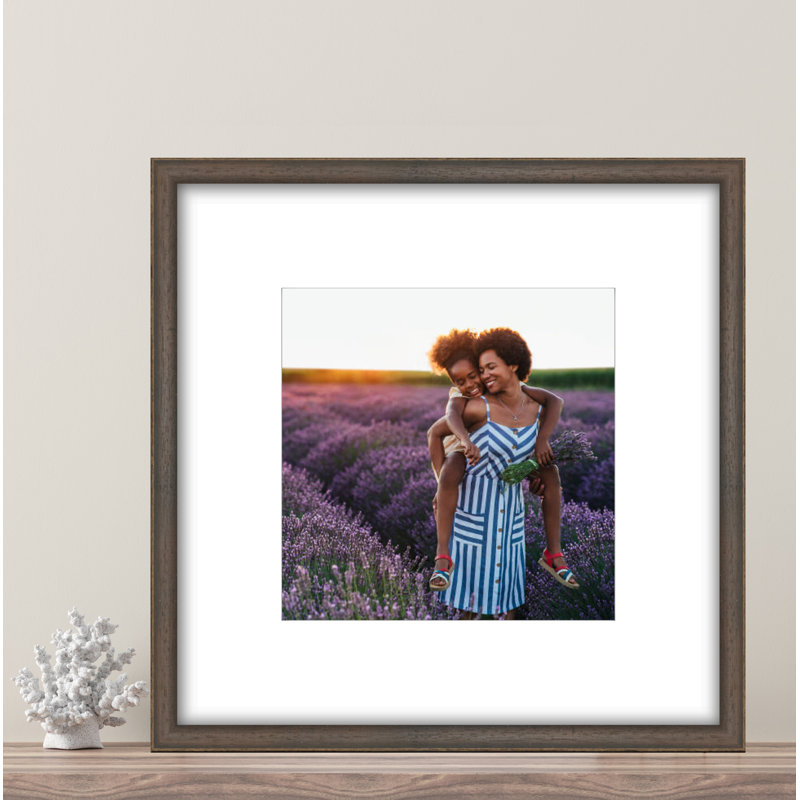 Ensemble de cadres photo en bois Chaslynn, L 11 po x H 14 po, Marron