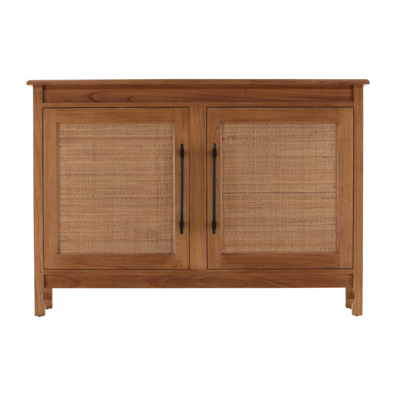 Furniture Classics Dalia Natural Mahogany Raffia Cabinet