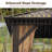 10 Ft. W x 10 Ft. W Galvanized Steel Patio Gazebo with Overhang Slope-design Double Roof