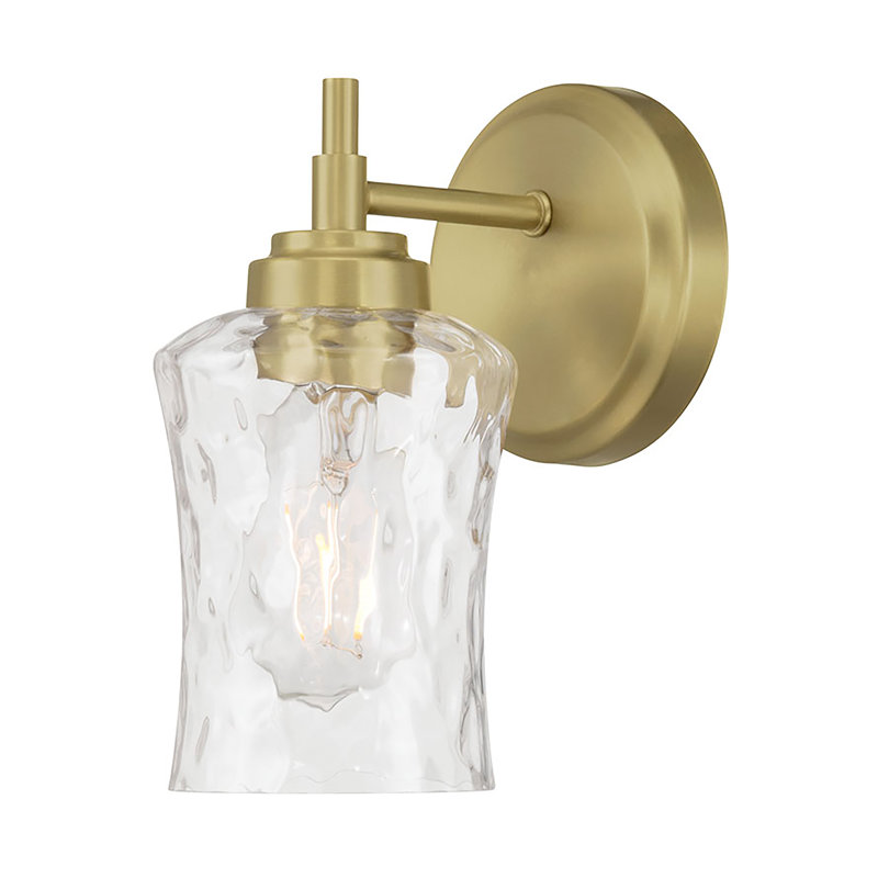 Clarvyn 9.25" High 1-Light Wall Sconce, Brass