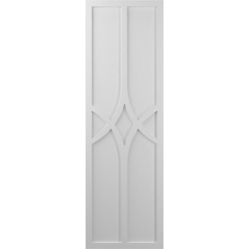 Volets en PVC True Fit, 12", Apprêté, 72"