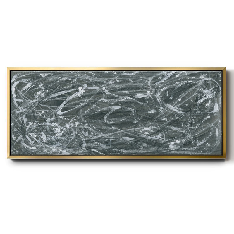 Static Scramble II - Framed Canvas, 20" H x 50" W